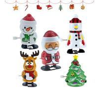 Doukesh 5 Pezzi Giocattoli a Carica Manuale Natalizi Personaggi a Molla Riempimento del Calendario dell'avvento Calze Natale Feste Regali Carica Regalo