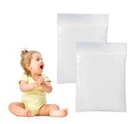 Doukesh Bambini Impronte Neonato Set Impronte Bimbi Kit Impronte Mani e Piedi in Argilla Morbida Bambino Hand Foot Inkpad Argilla Morbida Regalo di Battesimo, Bianco, 2 Pezzi
