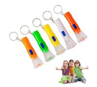 Doukesh Mini Torcia LED Set,Torcia per Bambini,Torcia Elettrica Bambini,Torcia Portatile Set,Torcia Bambini,Flashlight in Plastica,Torcia Giocattolo per Bambini per Campeggio,Escursioni,Emergenza,5PC