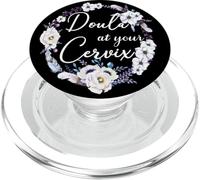 Doula At Your Cervix Floral Midwive Gift Nascita Parto PopSockets PopGrip per MagSafe