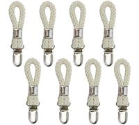 DOULEIN Gancio a Strofinacci da Tè,8 Pezzi Ganci per Asciugamani Multifunzione Clips Strofinacci Clip in Metallo in Corda di Cotone per Appendere Asciugamani per Case Cucine e Bagni