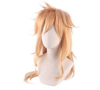 Douma Cosplay Wig Demon Killer Kimetsu no Yaiba Halloween Party Fiber SyntheticLight blonde long wig