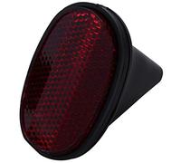 Doumneou 1 pz bicicletta posteriore coda riflettore parafango ovale avvertimento rosso nero