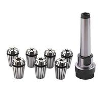 Doumneou 1 set MT2 ER20 M10 MTB2 Collet Chuck Morse # 2 Taper ToolHolder+7pcs Collet Fresatura Rod