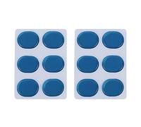 Doumneou 12 per silenziatore in gel di silice, tamponi in gel per rullante, silenziatore, blu