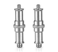 Doumneou 2 pezzi standard da 1/4 a 3/8 di pollice in metallo convertitore filettato vite adattatore perno perno per supporto, adattatore hot shoe/cold shoe, palla