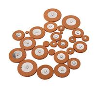 Doumneou 25 pz Professionale In Pelle Sassofono Tenore Pad Arancione Sax Pad Sostituzione Strumenti Musicali a Fiato Parti e Accessori