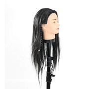 Doumneou 40 cm manichino lungo nero capelli parrucche styling pratica parrucchiere bambole manichino parrucca fittizia modello cosmetologia