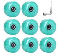 Doumneou 8 ruote da 58 mm x 32 mm, 82 A per interni ed esterni, ruote di ricambio in poliuretano, accessori per pattinaggio a rotelle