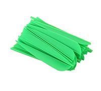 Doumneou Frecce Alette 4 Pollici Fiamma Piume in Plastica per Confezione di 50 Frecce Tiro Con l'arco Fai da te (Verde)