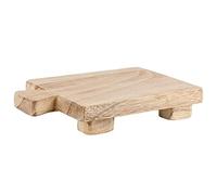 Doumneou Piedistallo Rettangolare nel Legno Maniglia, per Base Portasapone nel Legno