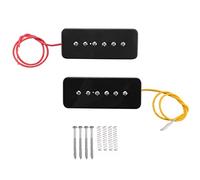 Doumneou Ponte del collo Soap Bar P90 Alnico 5 Chitarra Elettrica Single Coil Chitarra Parti Nero