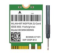 Doumneou Scheda WiFi Dual Band 1200Mbps BCM94360NG per MacOS Hackintosh 802.11Ac Bluetooth 4.0 Adattatore Wireless Scheda LAN di Rete