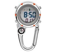 Doumneou sopra Moschettone Orologio Digitale Luminoso Orologio Moschettone Orologio per Escursionisti Alpinismo All'Aperto Arancione