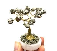 DOUPE Decorazione di Cristallo curativa Bella 1 pz Natural Pyrite Tree Gemstone Crystal Lucky Tree Tree Reiki Healing Rough Fornire Il Regalo di energia Cristalli di Quarzo Naturale