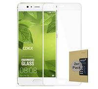 doupi 2X FullCover Pellicola Vetro Temperato per Huawei P10 Plus, (2-Pack) Premium 9H HD Protettiva Protezione dello Schermo Tempered Glass, Bianco