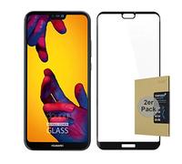 doupi 2X FullCover Pellicola Vetro Temperato per Huawei P20 Lite, (2-Pack) Premium 9H HD Protettiva Protezione dello Schermo Tempered Glass, Nero