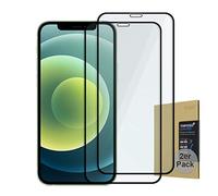 doupi 2X FullCover Pellicola Vetro Temperato per iPhone 12 Mini (5,4 Pollici), (2-Pack) Premium 9H HD Protettiva Protezione dello Schermo Tempered Glass, Nero