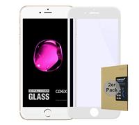 doupi 2X FullCover Pellicola Vetro Temperato per iPhone SE (2022) / iPhone 8/7 (4,7 Pollici), (2-Pack) Premium 9H HD Protettiva Protezione dello Schermo Tempered Glass, Bianco