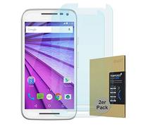 doupi 2X Pellicola Vetro Temperato per Motorola Moto G (3rd. Gen.), (2-Pack) Premium 9H HD Protettiva Protezione dello Schermo Tempered Glass
