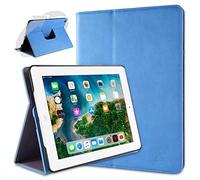 doupi Deluxe Custodia per iPad 2 3 4, 360 Gradi Rotable Protezione con Smart Funzione Sleep/Wake Up Etui Stare in Piedi Protettiva, Blue