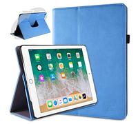 doupi Deluxe Custodia per iPad 2017/2018, 360 Gradi Rotable Protezione con Smart Funzione Sleep/Wake Up Etui Stare in Piedi Protettiva, Blue