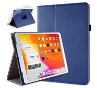 doupi Deluxe Custodia per iPad 2020 (8. Gen.), iPad 2019 (7. Gen.) 10,2 Pollici, 360 Gradi Rotable Protezione con Smart Funzione Sleep/Wake Up Etui Stare in Piedi Protettiva, Blu