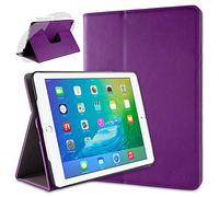 doupi Deluxe Custodia per iPad Air 2, 360 Gradi Rotable Protezione con Smart Funzione Sleep/Wake Up Etui Stare in Piedi Protettiva, Purple