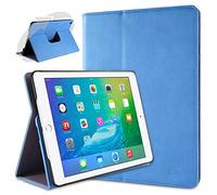 doupi Deluxe Custodia per iPad Air 2, 360 Gradi Rotable Protezione con Smart Funzione Sleep/Wake Up Etui Stare in Piedi Protettiva, Blue