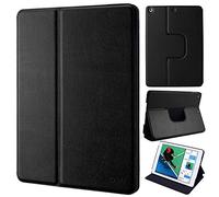 doupi Deluxe FlipCase per iPad 2017/2018, Protezione Custodia con Smart Sleep/Wake Up Funzione Book Style Etui Stare in Piedi Protettiva, Nero