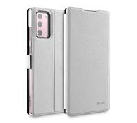 doupi Deluxe FlipCase per Samsung Galaxy Note 20, Protezione Custodia Ultra Slim Magnete Flip Cover Protettiva Book Style Etui Stare in Piedi, Bianco