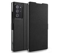 doupi Deluxe FlipCase per Samsung Galaxy Note 20 Ultra, Protezione Custodia Ultra Slim Magnete Flip Cover Protettiva Book Style Etui Stare in Piedi, Nero