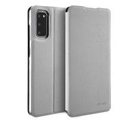 doupi Deluxe FlipCase per Samsung Galaxy S20, Protezione Custodia Ultra Slim Magnete Flip Cover Protettiva Book Style Etui Stare in Piedi, Bianco