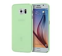 doupi UltraSlim Custodia per Samsung Galaxy S6, Satinato fine Piuma Facile Mat Semi Trasparente Cover, Verde