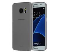 doupi UltraSlim Custodia per Samsung Galaxy S7, Satinato fine Piuma Facile Mat Semi Trasparente Cover, Grigio