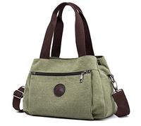 DOURR Hobo - Borsa a tracolla da donna, in tela, con scomparti multipli