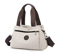 DOURR Hobo - Borsa a tracolla da donna, in tela, con scomparti multipli