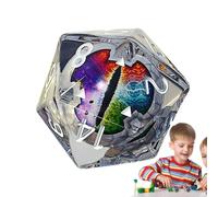 Dous Dadi poliedrici - Sacchetto di Dadi da 20 Dadi | Set di Dadi Rpg poliedrici Realizzati a Mano con spigoli vivi e Belle inclusioni per l'estetica