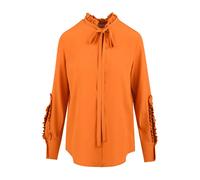 Douuod Woman, ,Blouses & Shirts ,Donna ,Arancione ,XS Camicia con bottoni frontali e maniche decorative