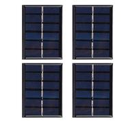 DouWen MO 4 pezzi di pannello solare DIY in silicio policristallino da 3 V e 0,3 W con cavo, kit di ricarica solare impermeabile per piccoli dispositivi elettronici, alimentato direttamente