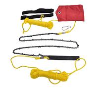 DouWen MO a Catena per Corda Manuale da 48 Pollici, a Catena Tascabile con 63 Denti ad Alta durezza, a Catena Portatile Pieghevole per potatura di Alberi, Campeggio all'aperto e Taglio