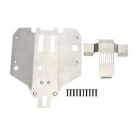 DouWen MO Armatura in Acciaio Inox per Il Telaio e Protezione dell’ASSE Posteriore per Auto RC Feiyue FY03, FY06 e FY07 in Scala 1/12; Pezzo di Upgrade in Metallo Spazzolato Resistente,