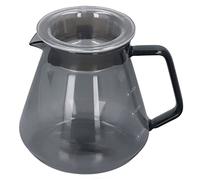 DouWen MO Bollitore da caffè grigio elettroplaccato, macinacaffè manuale in vetro borosilicato ad alta resistenza, servizio per caffè a versamento con filtro a goccia resistente al calore pe (500ml)