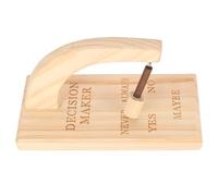 DouWen MO Decision Maker Magnetico in Legno, selezionatore di Decisioni oscillante con risposte Sì No Sempre Mai Forse, cercatore di risposte a bilanciere in Legno di Quercia per Persone