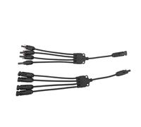 DouWen MO Ettori solari Cavo Parallelo A diramato da 1 a 4 Y, Kit Ettore fotovoltaico, Cavo Pannello Solare con PPO, Cavo Parallelo Integrato per Solare