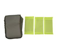 DouWen MO oor Attrezzatura da pesca, Esche multifunzionali Cucchiaio per esche P, Borsa da pesca verde con divisori, loth