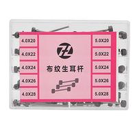 DouWen MO Perni di collegamento per barre a molla per cinturini per orologi con finitura in lino e acciaio, kit di riparazione professionale per orologiai, set di barre a molla per orologi