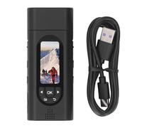 DouWen MO Telecamera indossabile con schermo a colori da 1,47 pollici, videoregistratore indossabile HD 1080P, rilevamento del movimento resistente all’acqua IP65, videocamera tascabile