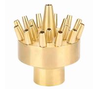 DouWen MO Ugello a spruzzo per Fontana d’Acqua da Giardino in Rame, Testa irroratrice per fontane con Filetto Femmina da 1 Pollice, Design a dispersione Multi-Foro per la Decorazione
