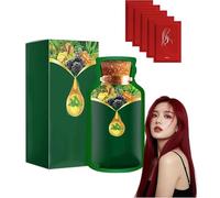 Doux teinture à base de plantes à utilisation rapide, shampooing de couleur de cheveux durable et naturel, extrait de plante pur pour teinture à bulles de couleur de cheveux gris (Rosso)